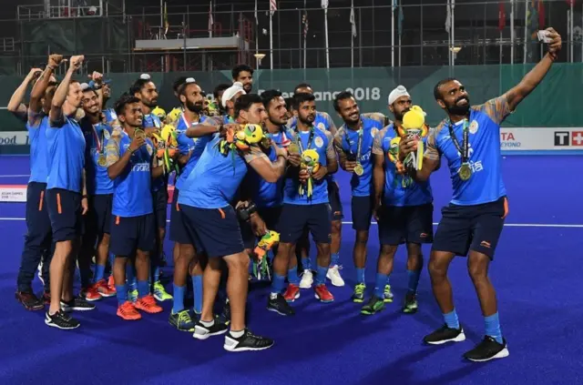 जकार्ता एशियन गेम में खेलने वाली भारतीय टीम.