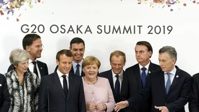 Líderes durante a cúpula do G20