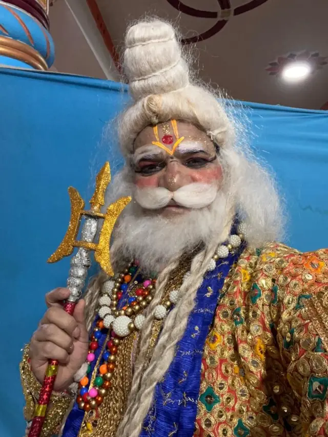 रामलीला में महर्षि विश्वामित्र की भूमिका निभाने वाले जावेद अली