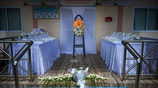 Un altar en memoria de los niños