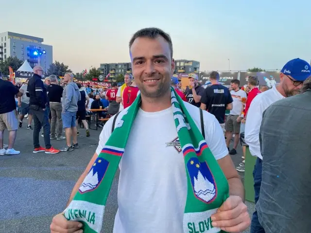Jaro Samobor, navijač Slovenije iz Ljubljane