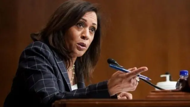 अमरीका की डेमोक्रेटिक पार्टी की उप-राष्ट्रपति पद की उम्मीदवार कमला हैरिस