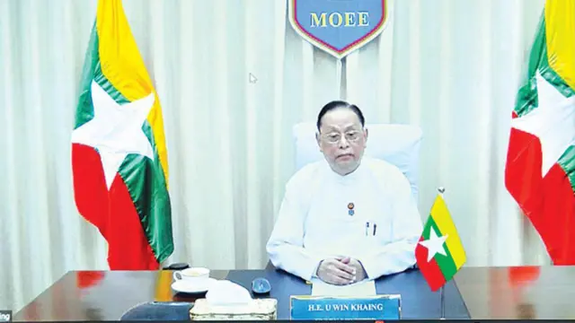 NLD လျှပ်စစ်နဲ့ စွမ်းအင်ဝန်ကြီး ဦးဝင်းခိုင်