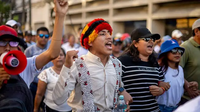 Protesta en Iquitos.