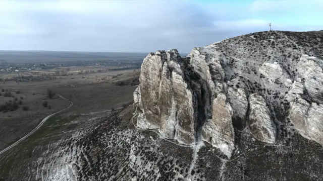 Las rocas cretácicas de Bilokuzmynivka.