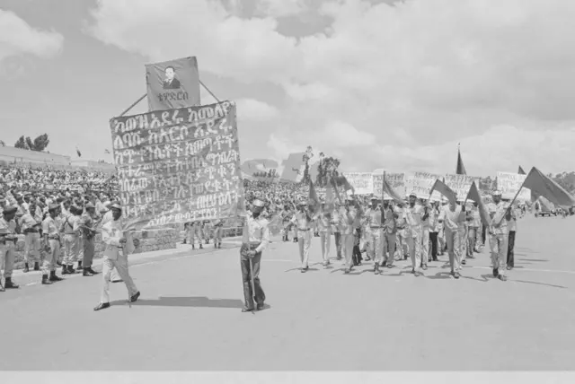 በ1969 በአዲስ አበባ የሠራተኞች ቀን ሲከበር የታየ የሰልፍ ትርዒት