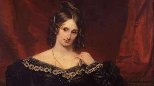 Portrait de Mary Shelley, par l'artiste Samuel John (1778-1863).