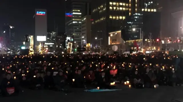 光化門前反朴槿惠群眾