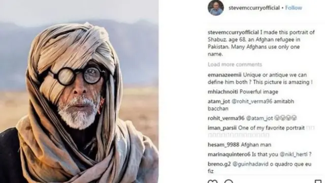 સ્ટીવ મૅક્કરીએ પાકિસ્તાનમાં ખેંચીને ઇંસ્ટાગ્રામ પર મૂકેલી અફઘાન શરણાર્થી શાહબાઝની તસવીર