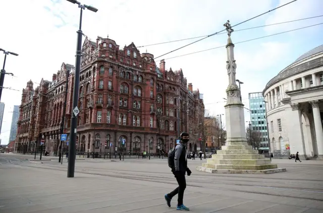 Outside Manchester Central Library