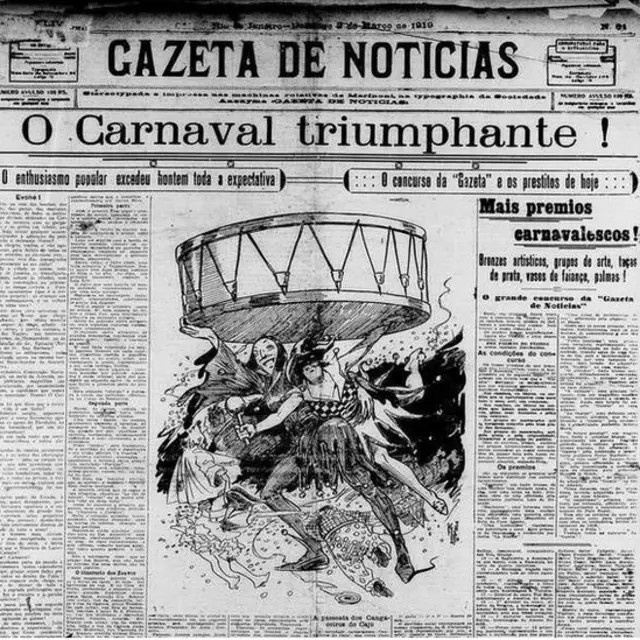 Desfile dos Democráticos nas ruas do Riosuper sena1919