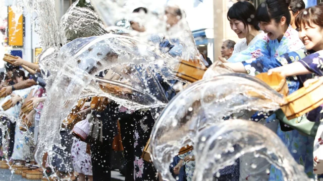 اشتداد الحرارة في اليابان.