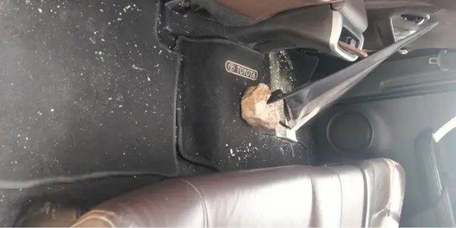 టీడీపీ వాహనాలపై దాడి