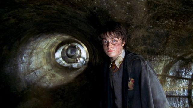 O ator Daniel Radcliffe como Harry Potter