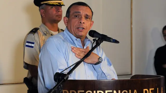 José Porfirio "Pepe" Lobo cuando era presidente de Honduras