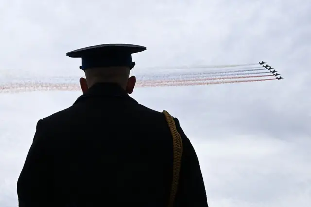 пролет военных самолетов над Красной площадью