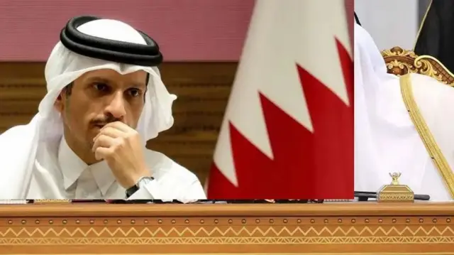 24 اکتوبر 2024 کو لی گئی اس تصویر میں قطر کے وزیر اعظم شیخ محمد بن عبدالرحمن بن جاسم الثانی کو دیکھا جا سکتا ہے