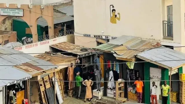Market stalls