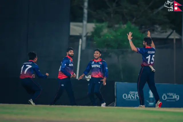 खेल जित्दा खुशी भएको नेपाली क्रिकेट टीम 