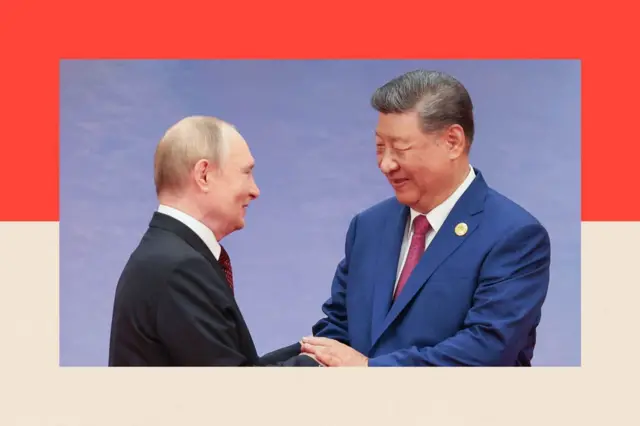 Vladimir Putin y Xi Jinping. 