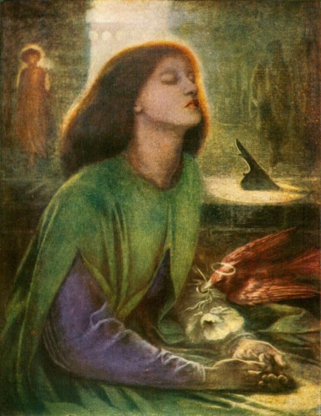 Quadro 'Beata Beatrix' (1864-70), de Dante Gabriel Rossetti