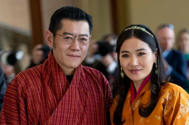 Vua Jigme Khesar Namgyel Wangchuck và Vương Hậu Jetsun Pema của Bhutan 