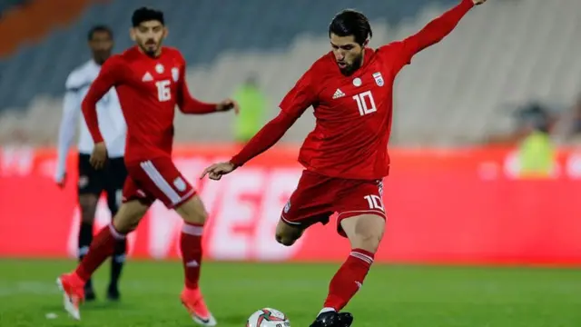 کریم انصاری‌فرد در نیمه دوم توانست با چرخشی زیبا دروازه ترینیداد را باز کرد.