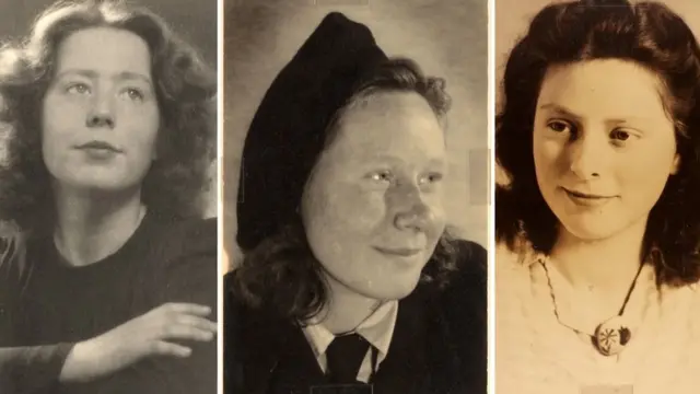 Hannie Schaft e as irmãs Truus e Freddie Oversteegen