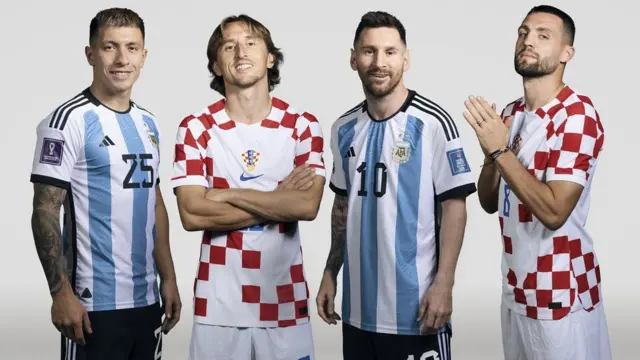 Lisandro Martinez, Luka Modric, Lionel Messi and Mateo Kovacic