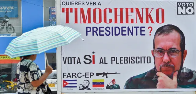 Cartel de la campaña por el "No" al plebiscito