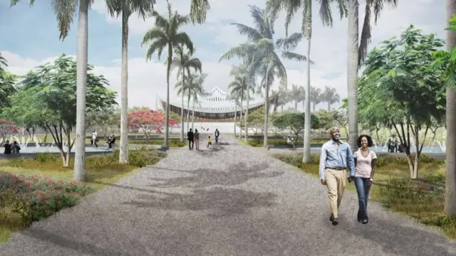 Une impression artistique de la cathédrale nationale du Ghana