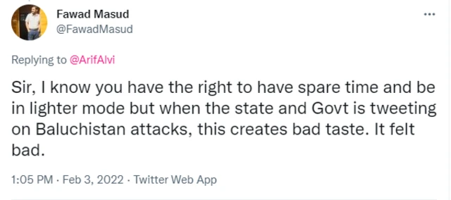 عارف علوی، ورڈل، نوشکی، بلوچستان، ایف سی