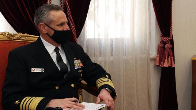 US Navy Admiral Robert Burke. Photo: April 2021