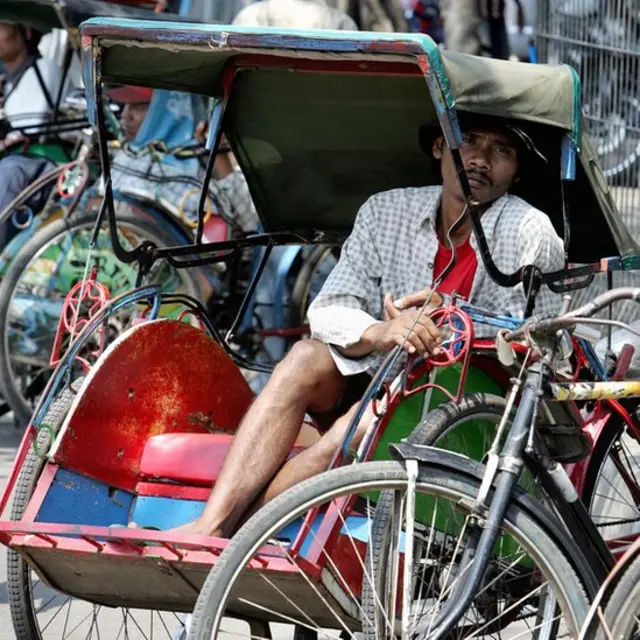becak, jakarta