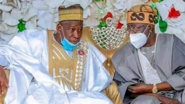 aworan gomina kano ati olujide egbe aarẹ oselu APC 