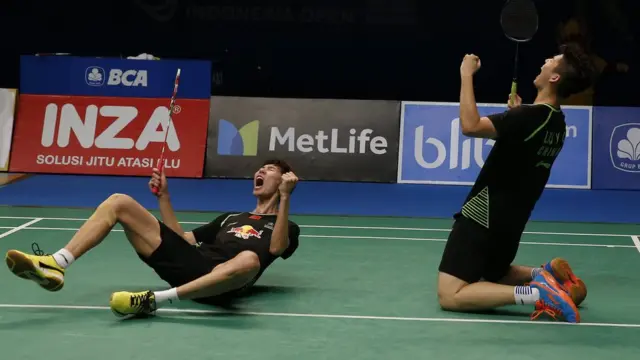 Li Junhui/Liu Yuchen, cina, indonesia terbuka, badminton
