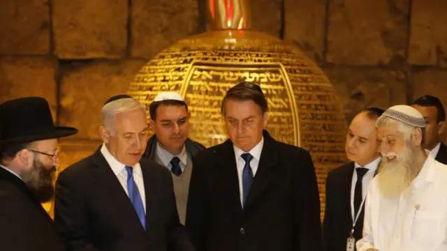 Bolsonaro com Netanyahubet 036Jerusalém