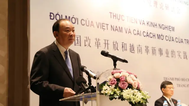Trưởng Ban Tuyên truyền Trung ương Trung Quốc Hoàng Khôn Minh phát biểu