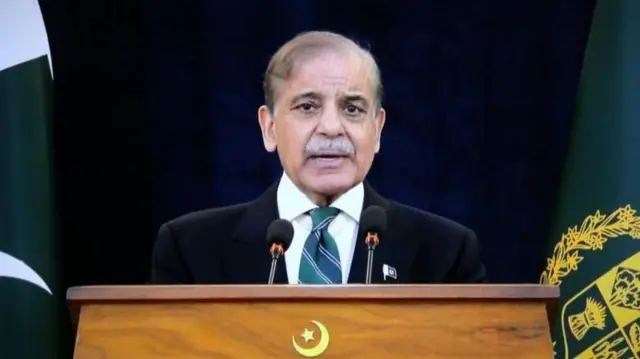 शनिवार राति देशवासीका नाममा सम्बोधन गर्दै पाकिस्तानका प्रधानमन्त्री शेहबाज शरिफ