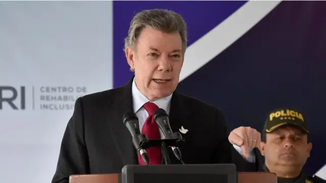 El presidente Juan Manuel Santos