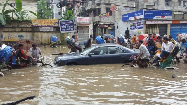 ঢাকার গ্রিনরোডের পরিস্থিতি