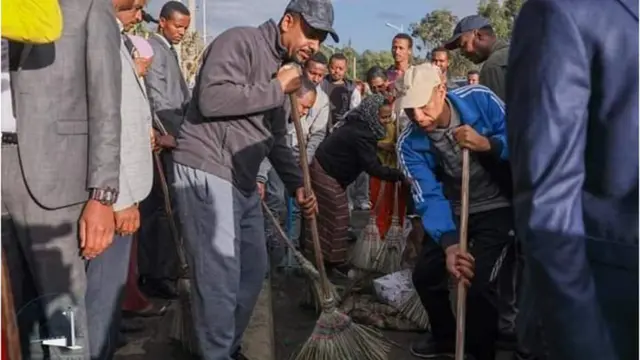 Ra'isal wasaaraha Itoobiya Dr Abiy Axmed ayaa maanta ka qayb qaatay olola nadaafadeed