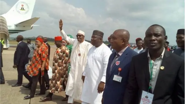 Buhari visit: President Muhammadu Buhari in Imo State today