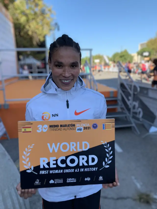 Atileet Latasanbat Giday walakkaa maaraatooniin riikardii addunyaa dabsite