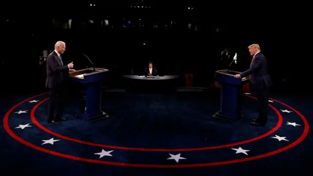 ट्रम्प र बाइडनबीचको बहस