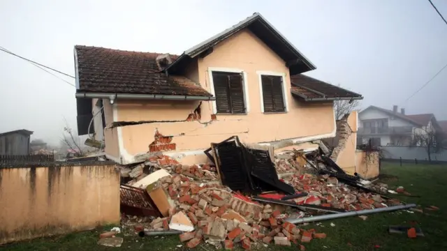Потужний землетрус у Хорватії. Фото