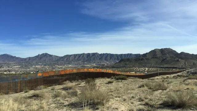 A barreira entre Ciudad Juárez e El Paso