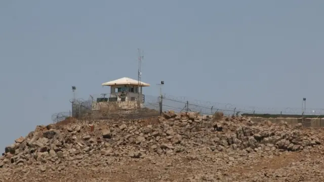 برج دیدهبانی سازمان ملل در منطقه قنیطره، منطقه حائل در بلندیهای جولان