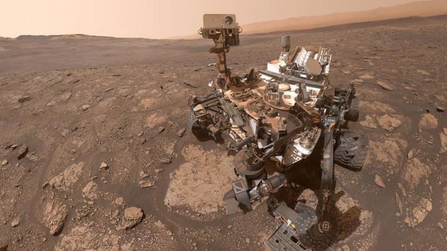 El rover Curiosity en la Superficie de Marte Perseverance