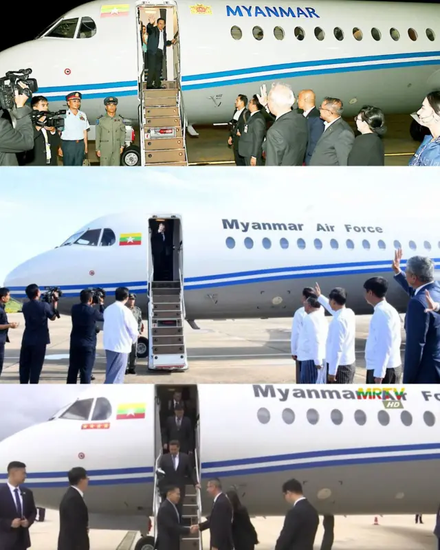 ဗိုလ်ချုပ်မှူးကြီးမင်းအောင်လှိုင်က သူ Fokker 70 လေယာဉ်ကို သုံးခဲ့အခါမှာ နိုင်ငံတော်တံဆိပ်ကို လေယာဉ်မှာကပ်ထားပြီး သမ္မတဟောင်း ဦးသိန်းစိန် နဲ့ ဒုတိယဗိုလ်ချုပ်မှူးကြီးစိုးဝင်းတို့ရဲ့ ခရီးစဉ်တွေမှာတော့ ပေးသုံးတာမတွေ့ရပါဘူး။